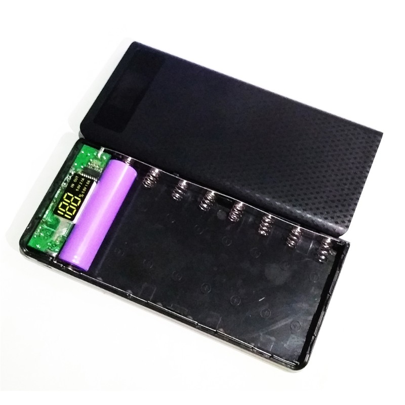 Bộ hộp pin dự phòng tự lắp ráp sức chứa 8 pin 18650 tiện dụng