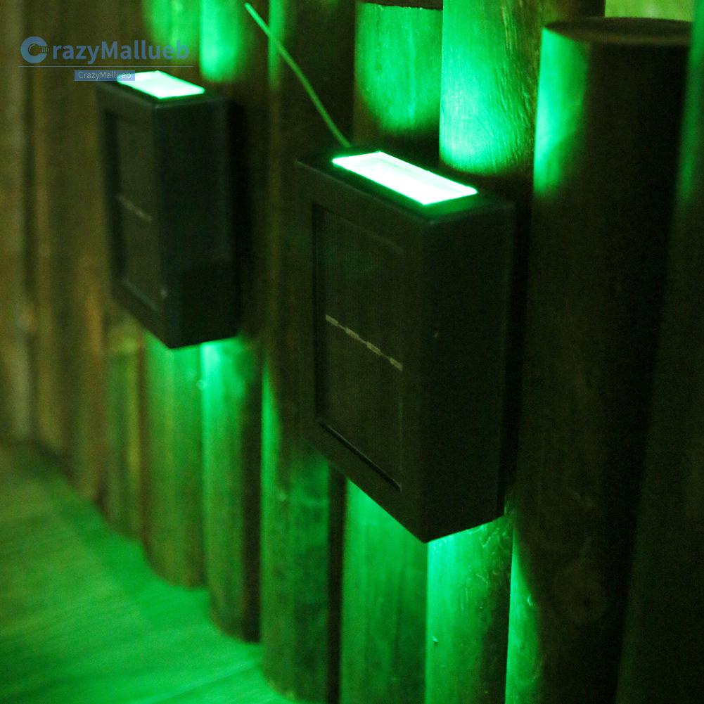 Crazymallueb❤2pcs LED Solar Light Smart Light-Control Colorful Wall Lamp Garden Decor❤Lighting