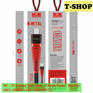 Cáp sạc bọc dù earldom ec-060m