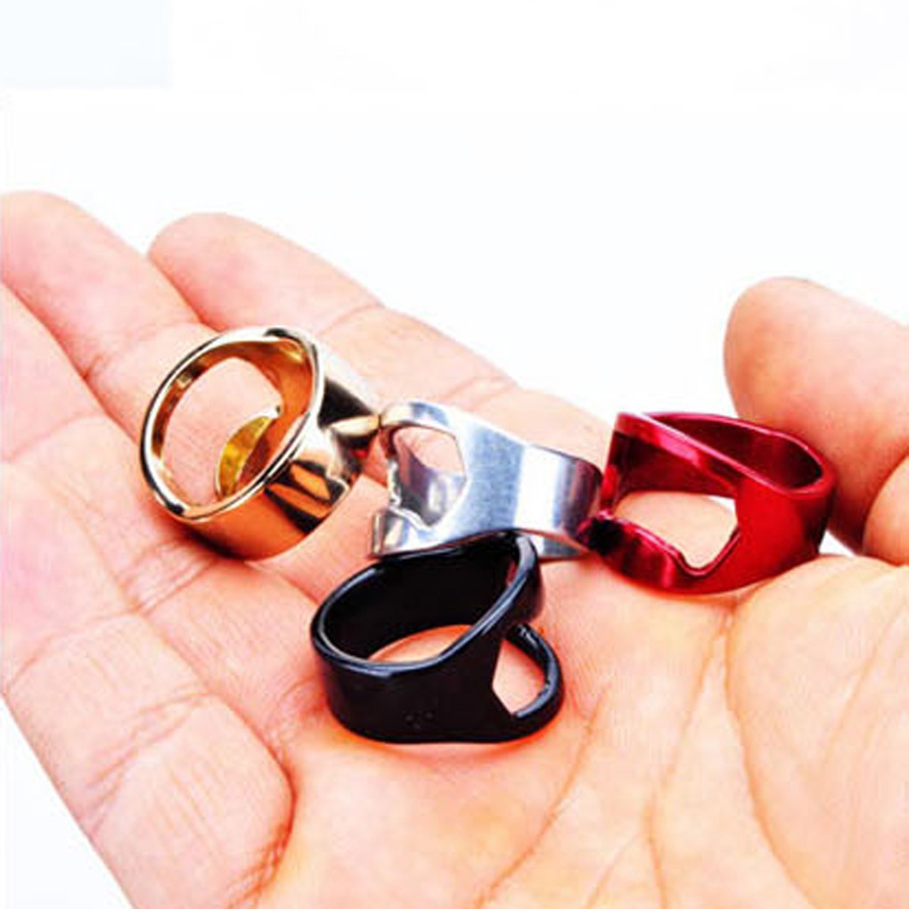 Nhẫn kim loại khui nắp chai kiểu dáng đáng yêu