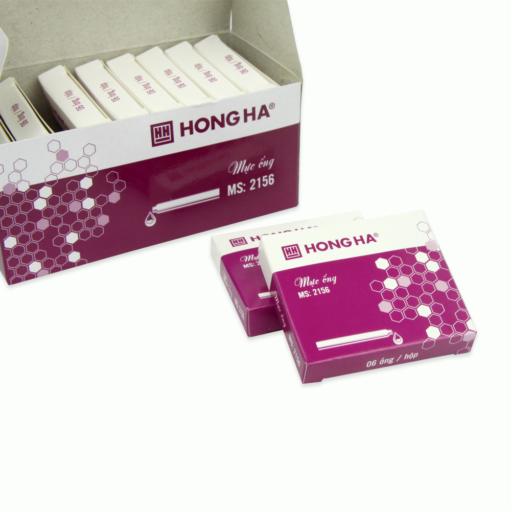 Hộp Mực ống Hồng Hà ( 60 ống /hộp 3.4mm)
