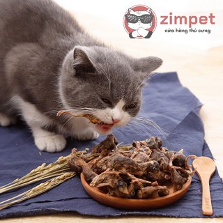 Chim cút sấy khô cho chó mèo gói 20g (khoảng 15 con) - Chim cút sấy khô bổ dưỡng cho thú cưng