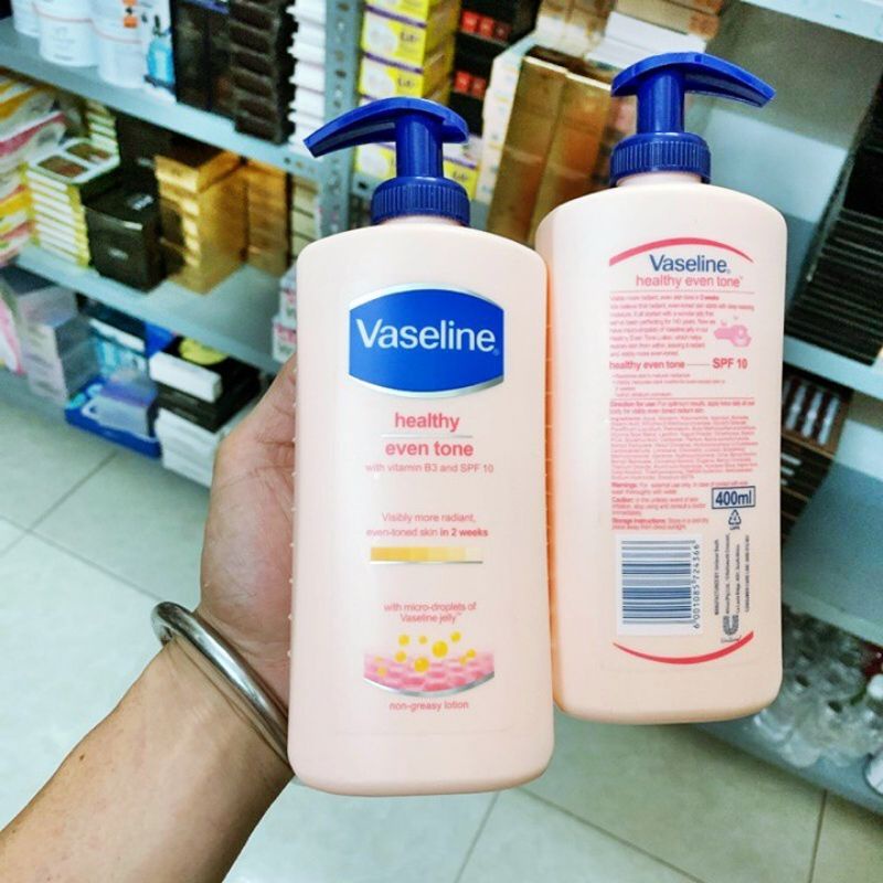 Sữa Dưỡng Thể Vaseline Healthy Even Tone, Dưỡng Trắng Da Toàn Thân Tức Thì 400ml | BigBuy360 - bigbuy360.vn