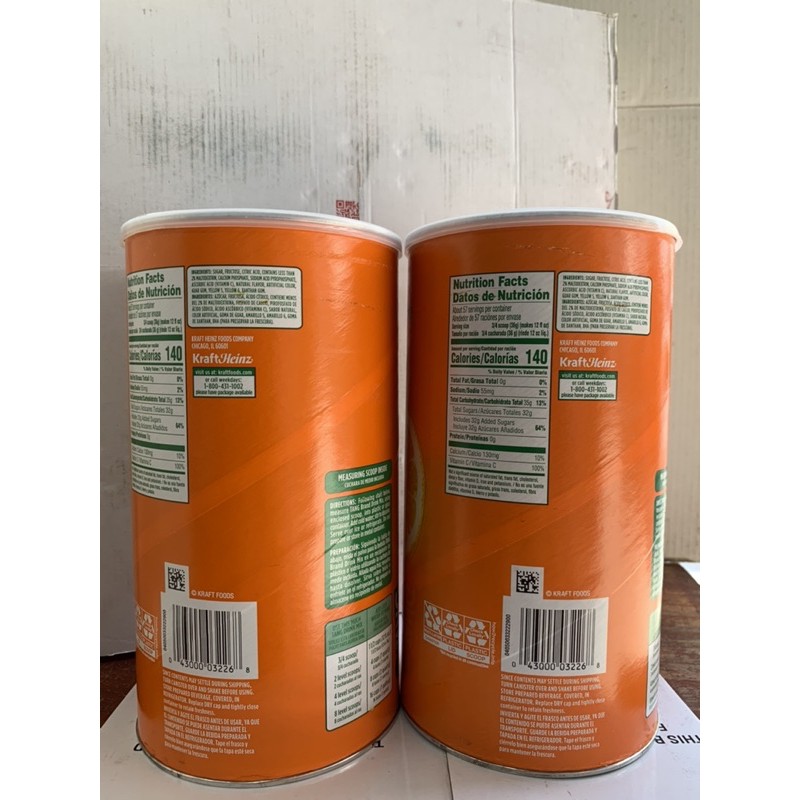 Bột pha nước cam Tang 2.04kg của Mỹ