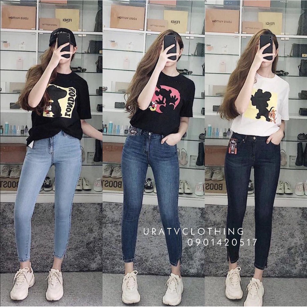 [FREESHIP - ẢNH CHÍNH CHỦ] Quần skinny 9 tấc ống xẻ chữ V