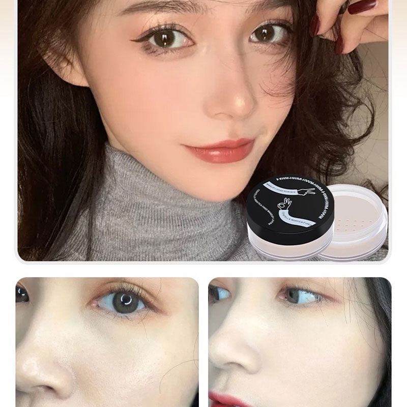 Phấn Phủ Dạng Bột Khoáng 3 Màu Kháng Nước Kiềm Dầu Hiệu Quả
