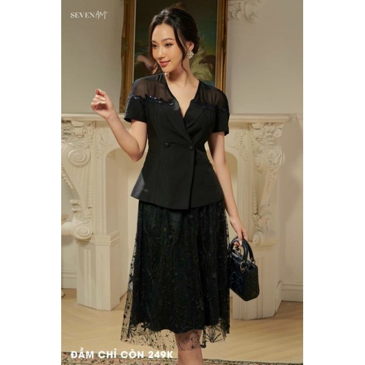 Chân váy ren xòe hãng SEVEN.AM giá gốc 947.000đ