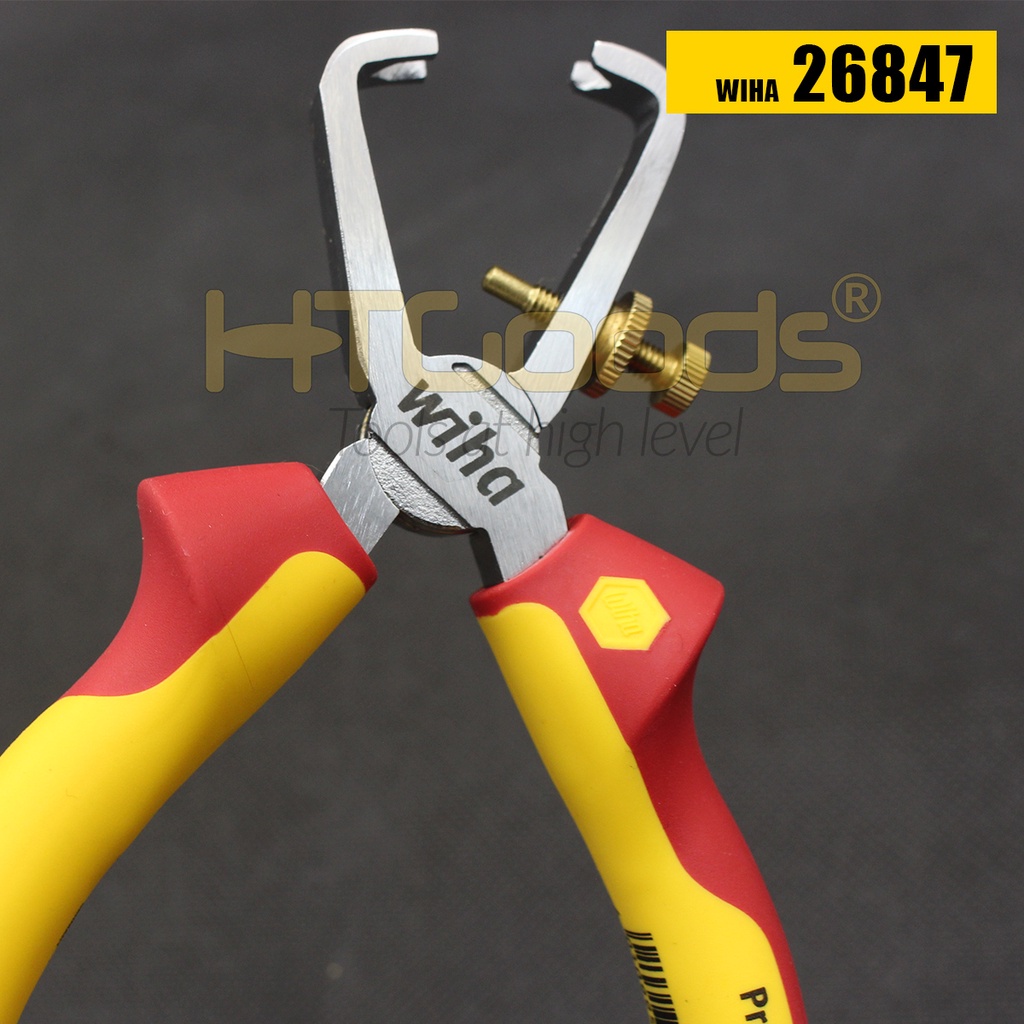 Kìm tuốt dây điện 1000V Wiha 26847