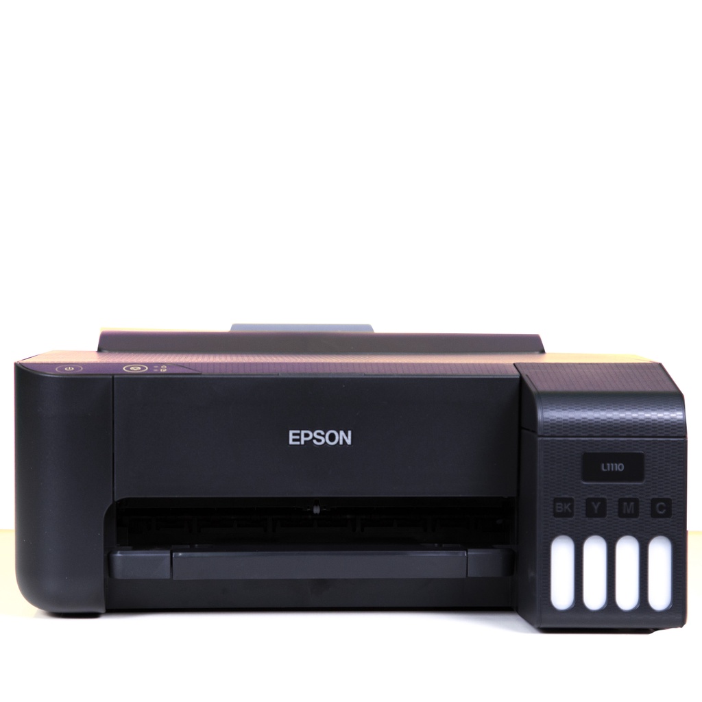 Máy in phun màu Epson L1110 tại VanphongStar. Máy in khổ giấy A4, tốc độ 33 trang trắng đen /phút, 15 trang màu /phút