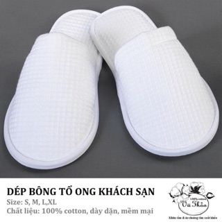 Dép đi trong nhà trắng cao cấp chuyên dùng cho khách sạn Nanomex