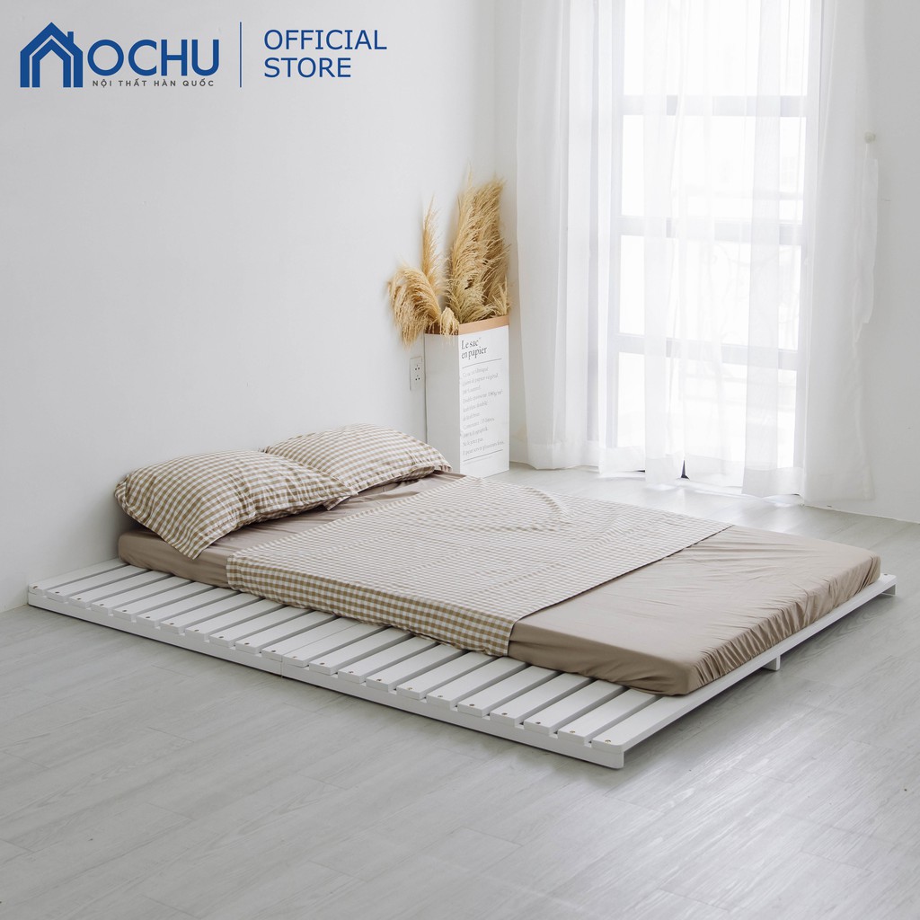 Giường Ngủ Pallet Gỗ Thông OCHU - Nancy Bed - White