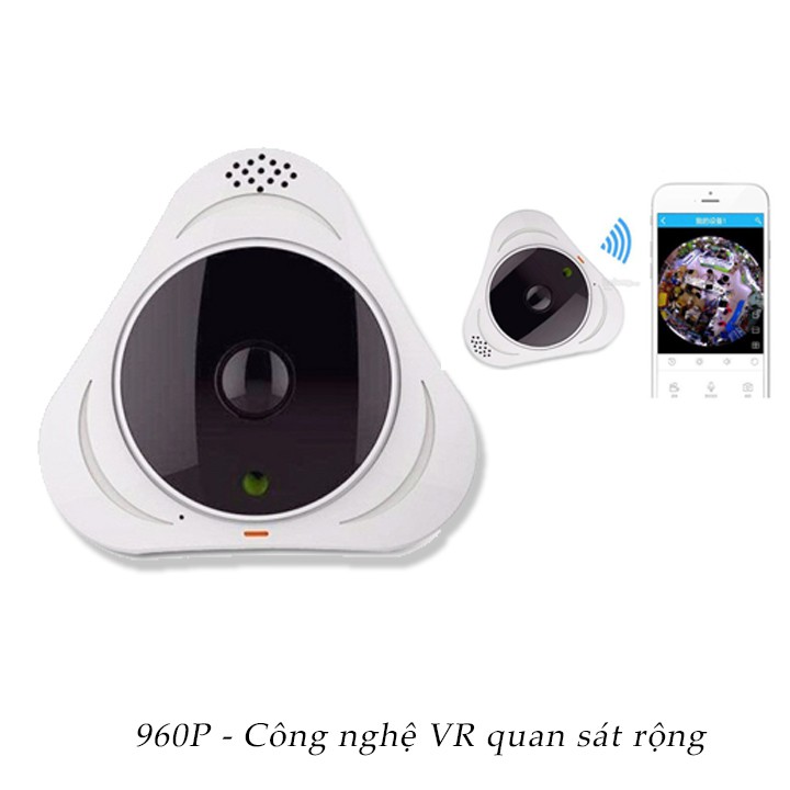 Camera VR mini 360 độ HD 960P công nghệ VR quan sát rộng - dùng ứng dụng Yoosee (có hồng ngoại) | BigBuy360 - bigbuy360.vn