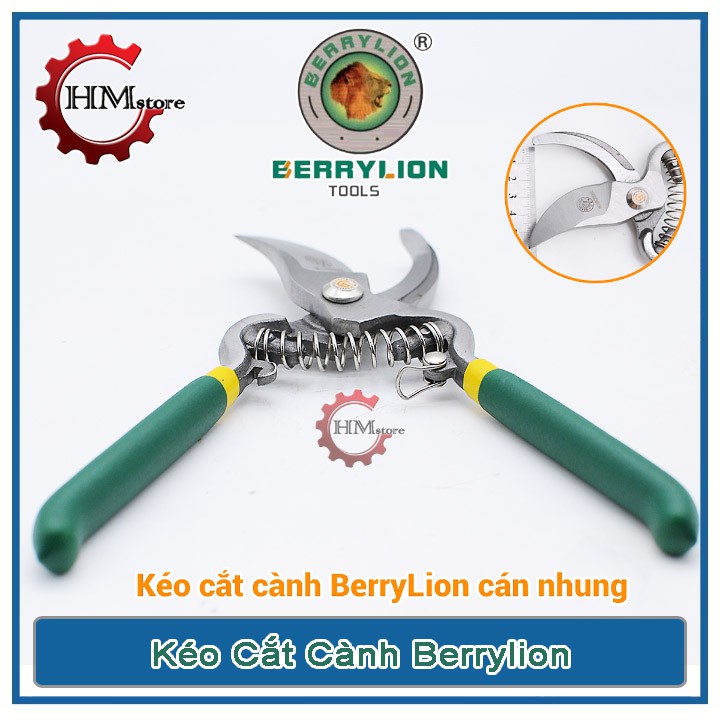 Kéo Cắt Cành Cán Nhung Berrylion Chính Hãng