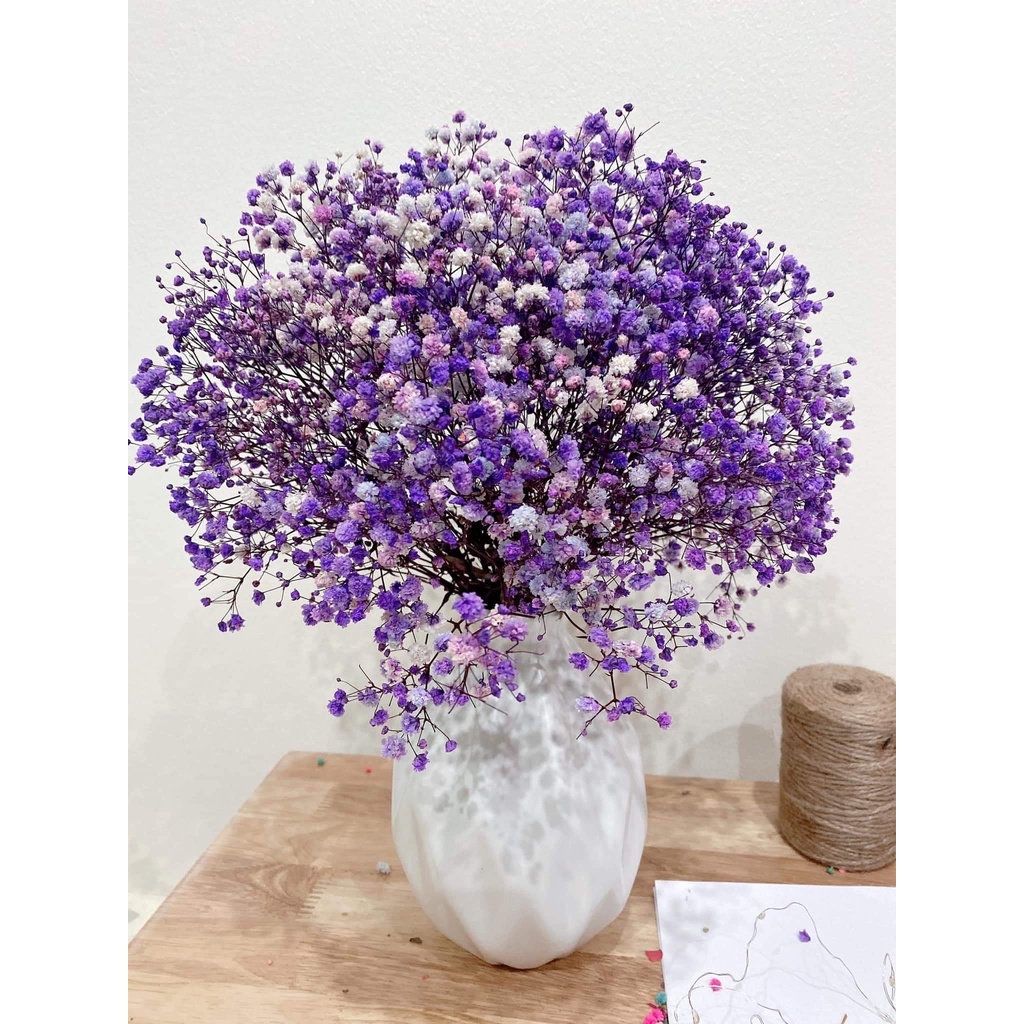 BÌNH GỐM CẮM HOA MIỆNG TÚM- lọ hoa MINI - decor - gốm sứ bát tràng- hoa khô cao 16cm