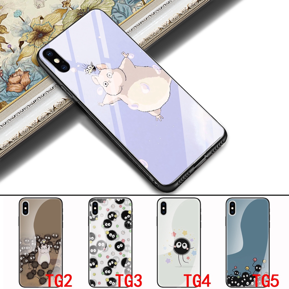 Ốp Điện Thoại Mặt Kính Hình Anime Studio Ghibli 137u Cho Huawei P20 P30 Lite Pro Honor 8x 9 10 Lite