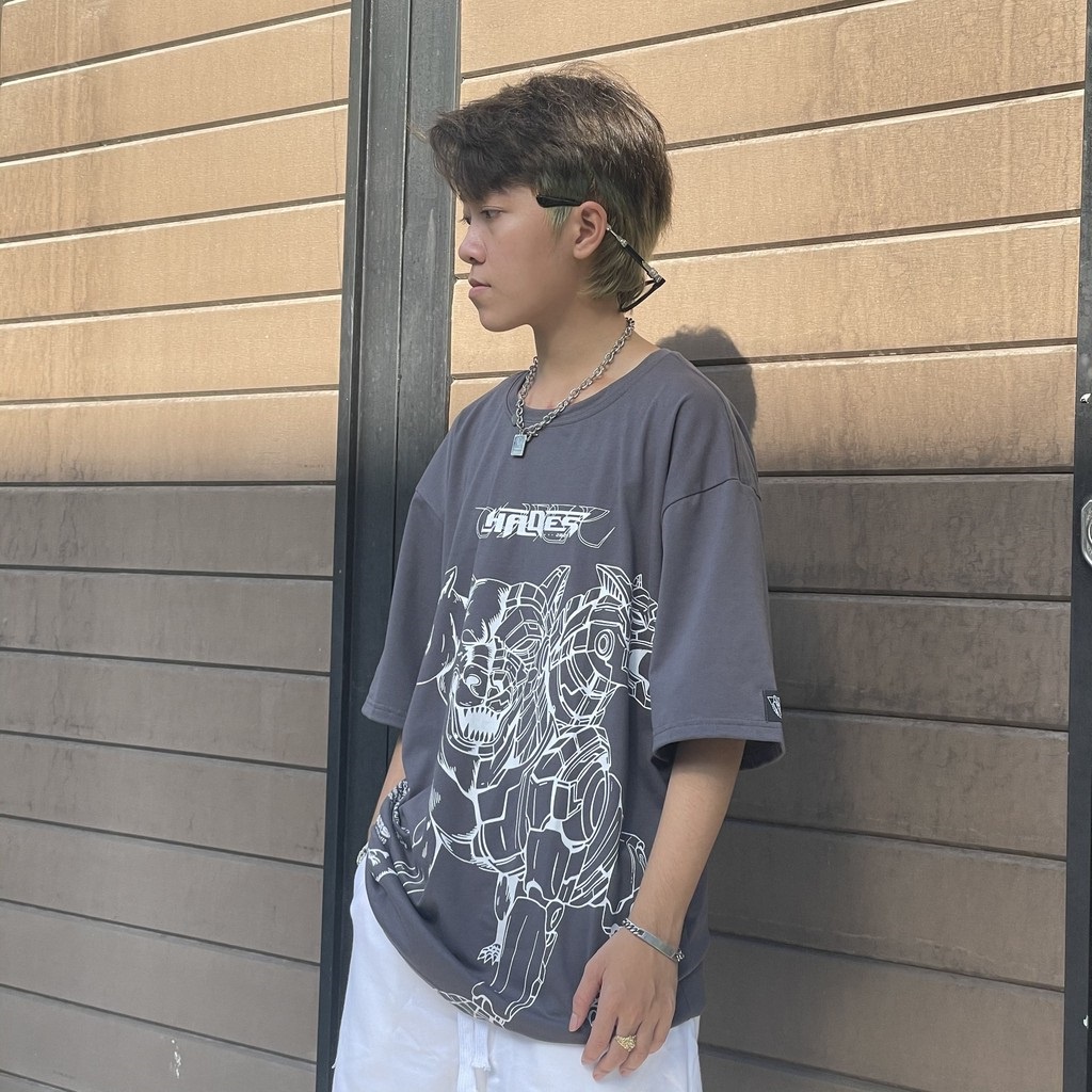 Áo thun Hades Cerberus Tee form rộng unisex nam nữ 40kg-90kg vải cotton dày mịn Thời trang Unisex HCM AL119