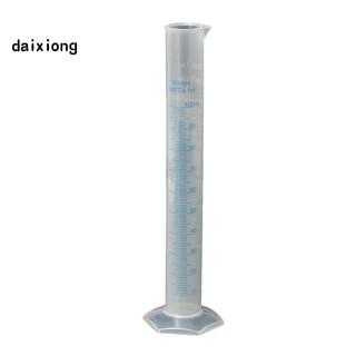 daixiong 100/250ml Plastic Measuring Graduated Cylinder Liquid Lab Test Experiment Cup