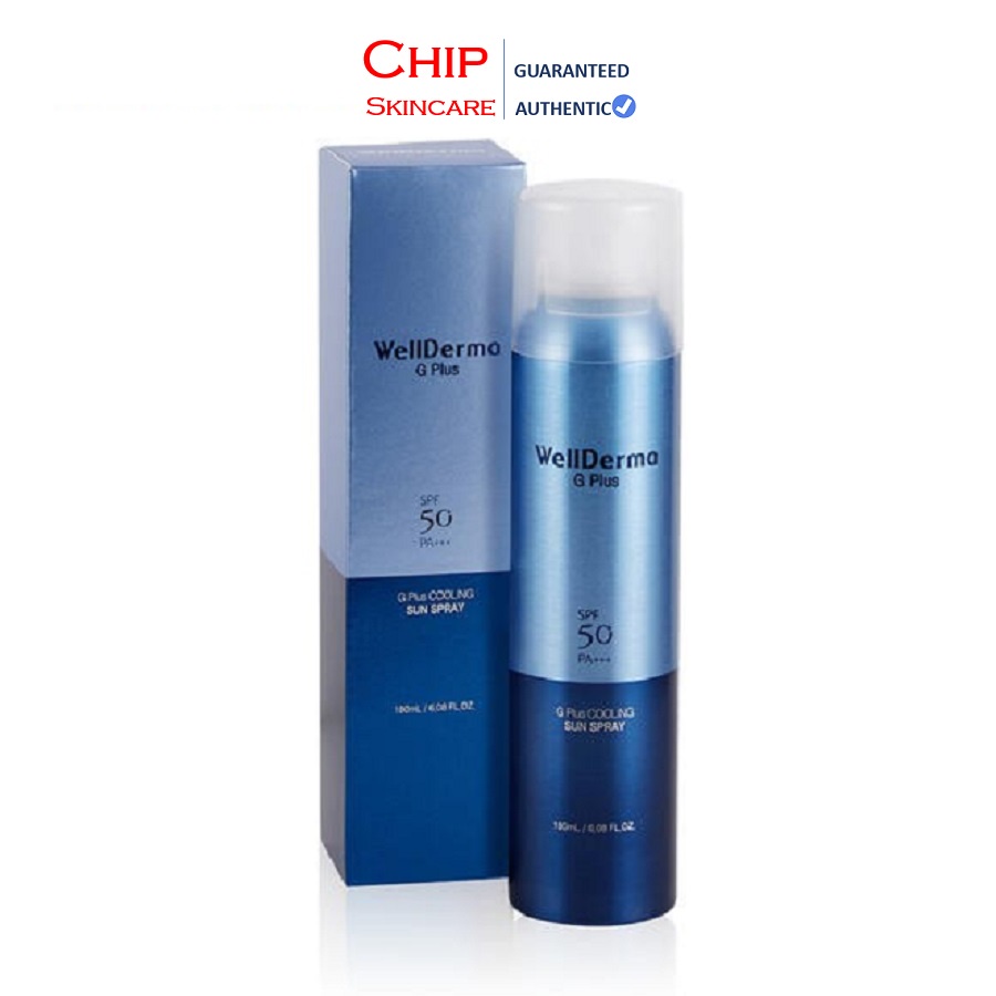 Xịt Chống Nắng Wellderma G Plus Sun Spray SPF 50 Hàn Quốc 180ml