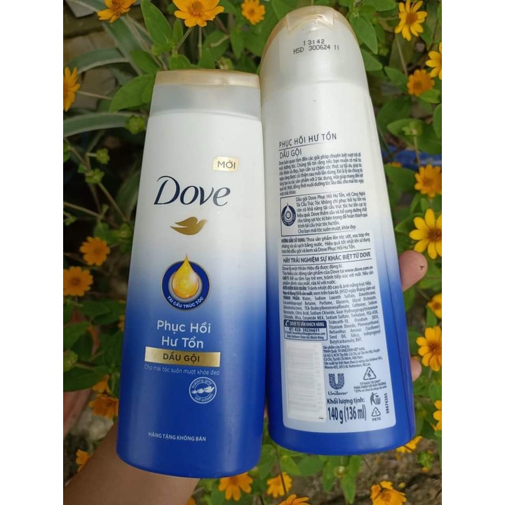 Dầu gội/ dầu xả Dove phục hồi hư tổn