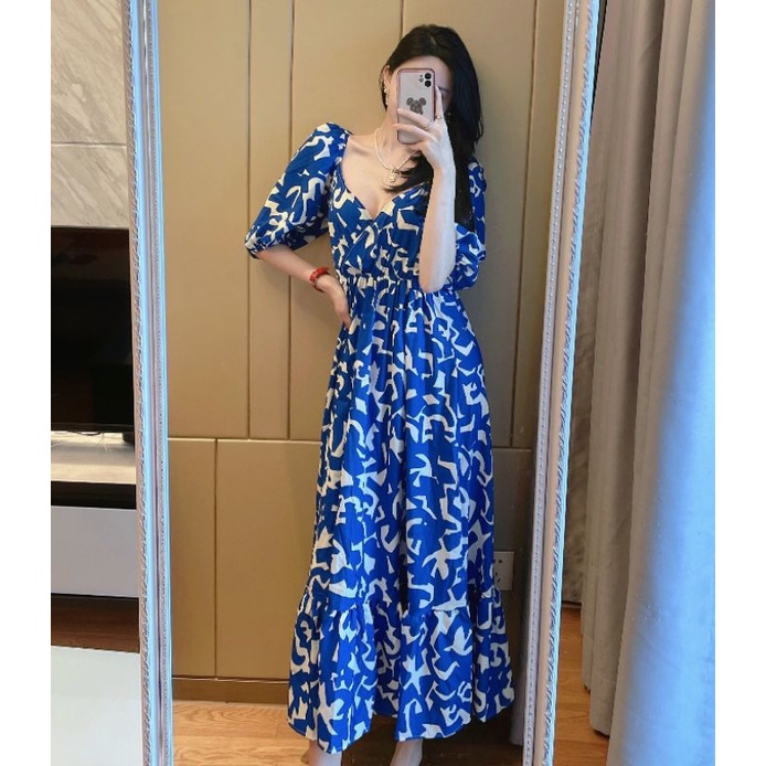 ĐẦM DÀI HỌA TIẾT ZR XUẤT XỊN