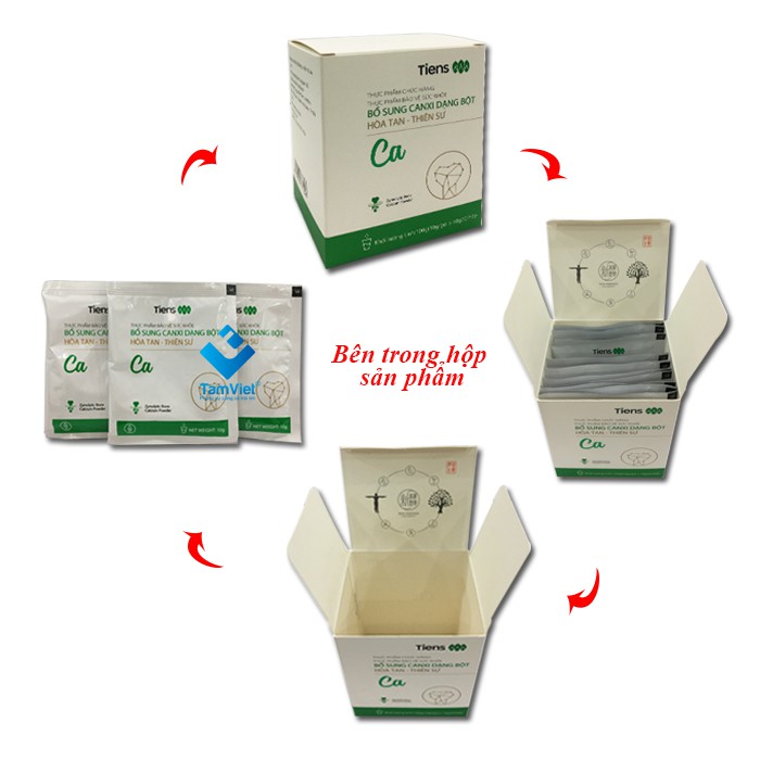 Canxi Thiên sư dạng bột hòa tan ( Hộp 10 gói) | Thế Giới Skin Care