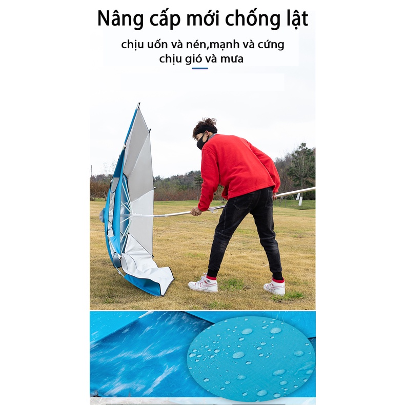 Ô Câu Cá Che Nắng Che Mưa Dù Câu Cá 2 Tầng Dã Ngoại Cao Cấp