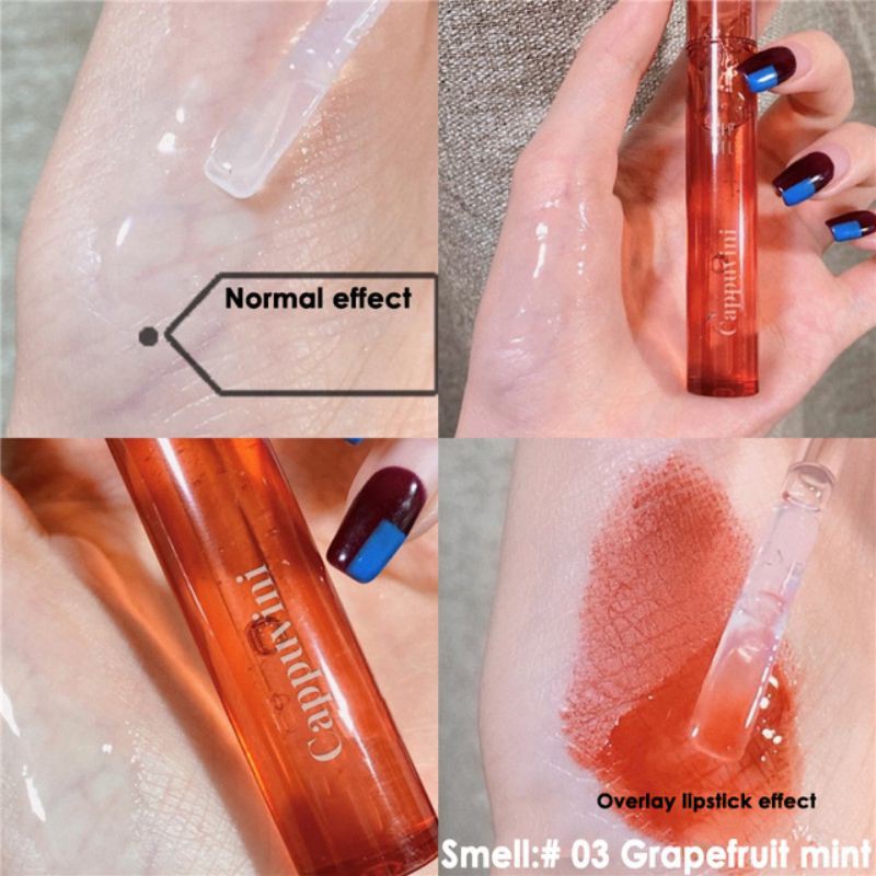 Dầu dưỡng môi dạng lỏng chiết xuất trái cây tự nhiên trong suốt giúp môi căng mọng | BigBuy360 - bigbuy360.vn