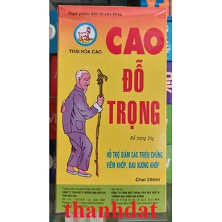 Cao đỗ trọng thái hòa cao chai 200ml