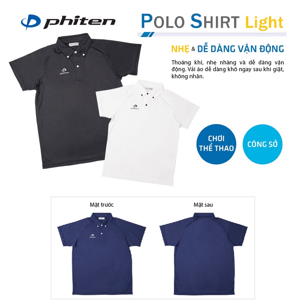 Áo thun Phiten polo (light)