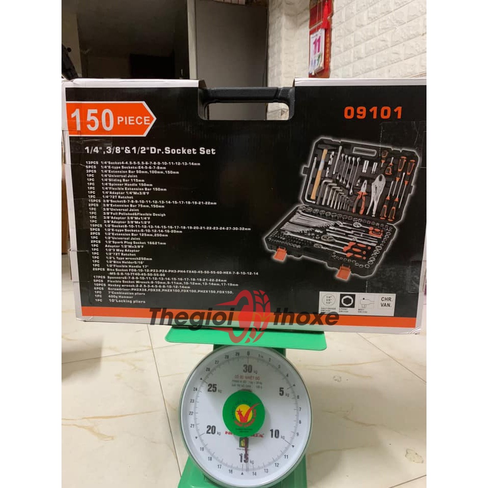 Bộ đồ nghề sửa xe đa năng 150 chi tiết Dr.Socket | Trọn bộ dụng cụ cần thiết anh em sửa xe | Thế Giới Thợ Xe