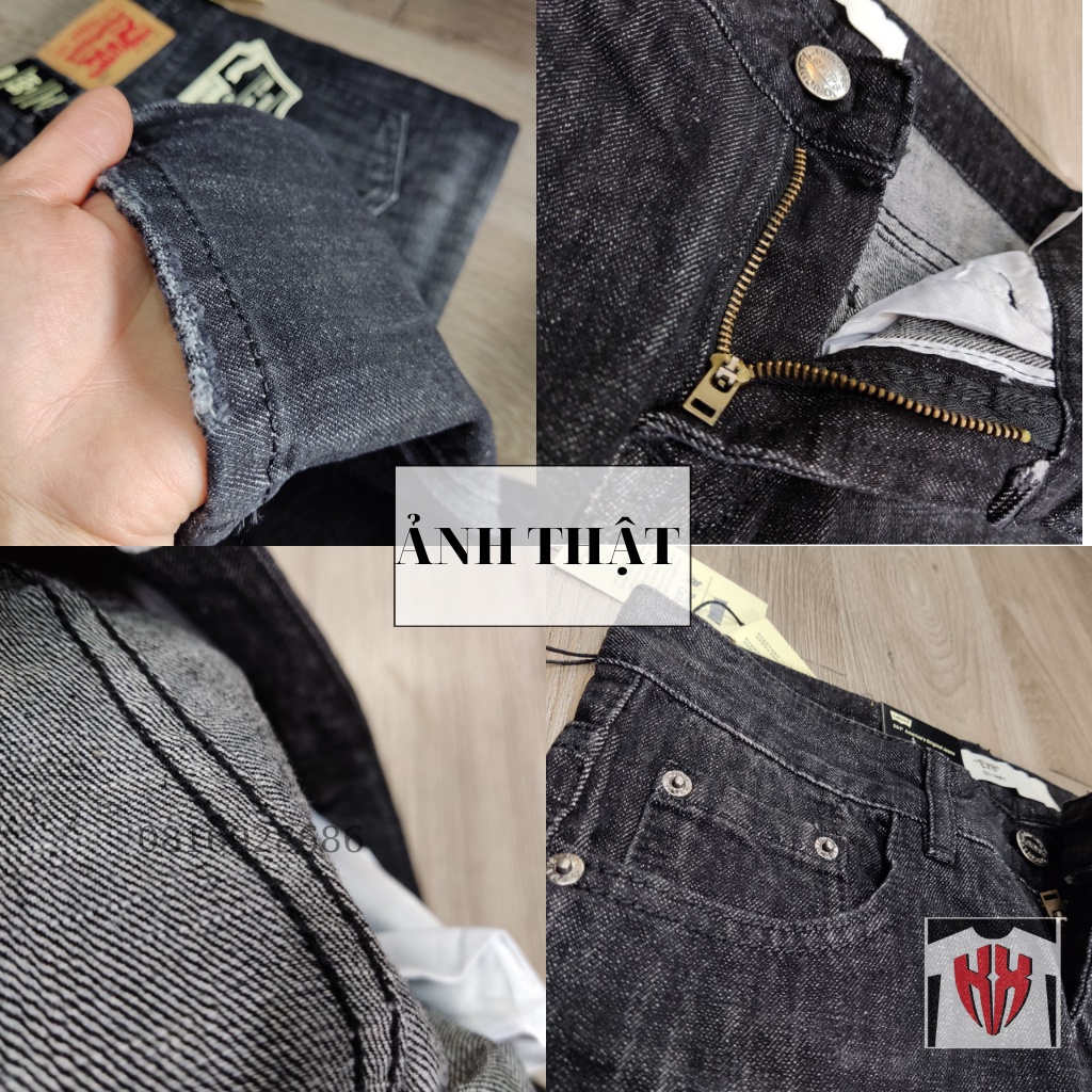 Quần Jean Nam Ống Xuông Đẹp - Quần Bò Xuông Nam Vải Cao Cấp Không Phai, Họa Tiết Rách Hot Nhất-KXSHOPMEN-8706