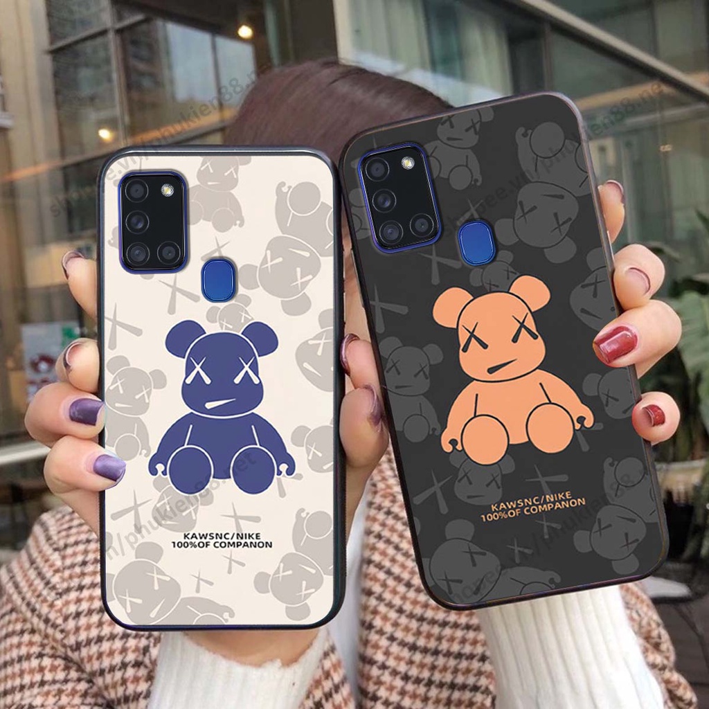 Ốp lưng Samsung A21s hình Robot Bear, Kawsnc bảo vệ điện thoại