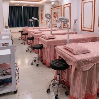 Set chăn ga gối lụa cho giường spa siêu rẻ(may theo kích thước yêu cầu)