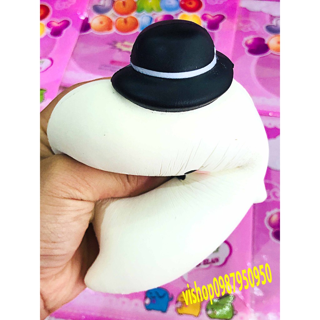 squishy combo 20 bé cho khách sỉ - squishy búp bê đeo nơ hồng