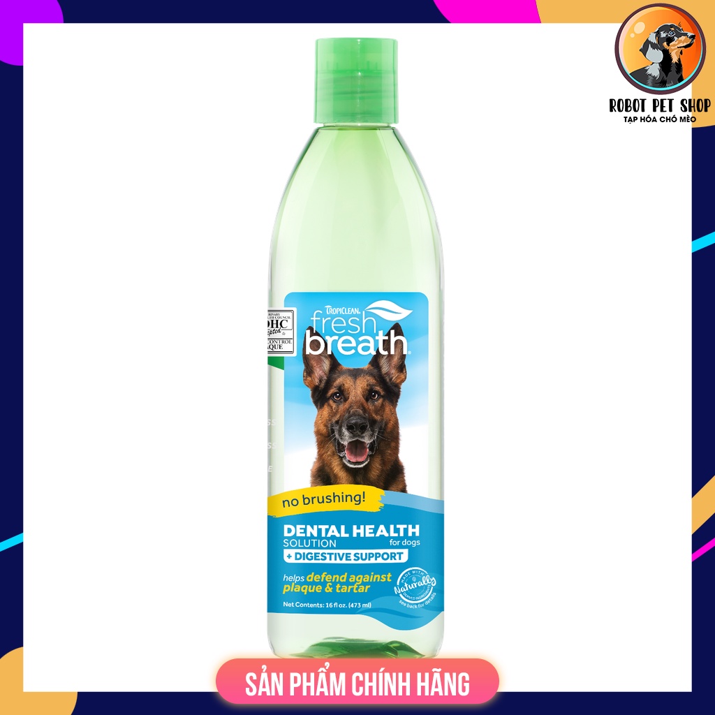 Nước vệ sinh răng miệng cho chó - Tropiclean Fresh Breath Oral Care Water Additive