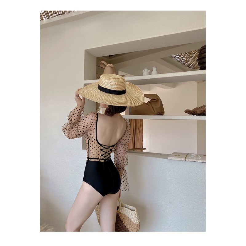 [BKN969] &lt;HÀN&gt; BODYSUIT TAY BỒNG BE CHẤM BI CAO CẤP KIỂU HÀN (CÓ GỌNG) (FORM NHỎ)