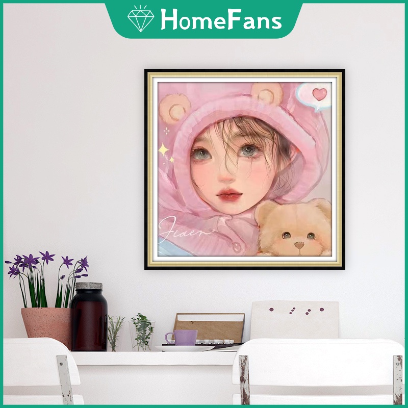 Bộ Tranh Đính Đá 5D Tự Làm 30x30cm / 40x40cm / 50x50cm Trang Trí Nhà Cửa