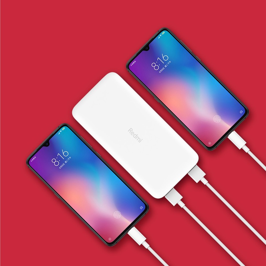 Sạc dự phòng 20000mAh Xiaomi Redmi  PB100LZM - 2 cõng sạc vào USB-A + Micro USB / 2 cổng sạc ra USB-A 37Wh