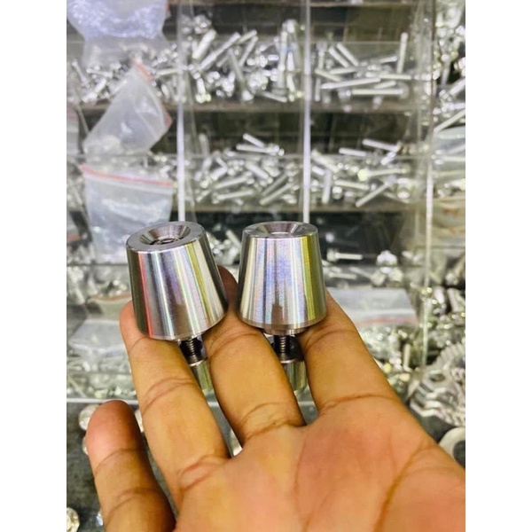 GÙ INOX 304 SÁNG BÓNG CÓ ĐỘ NẶNG 500gr / 300gr GẮN CHO MỌI LOẠI XE