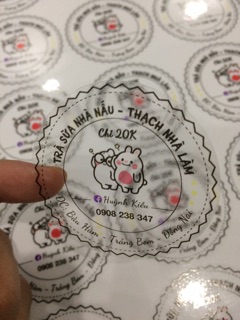 In tem theo yêu cầu