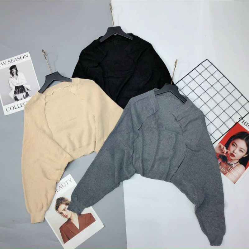 (BIGSIZE) áo khoác len blackpink
