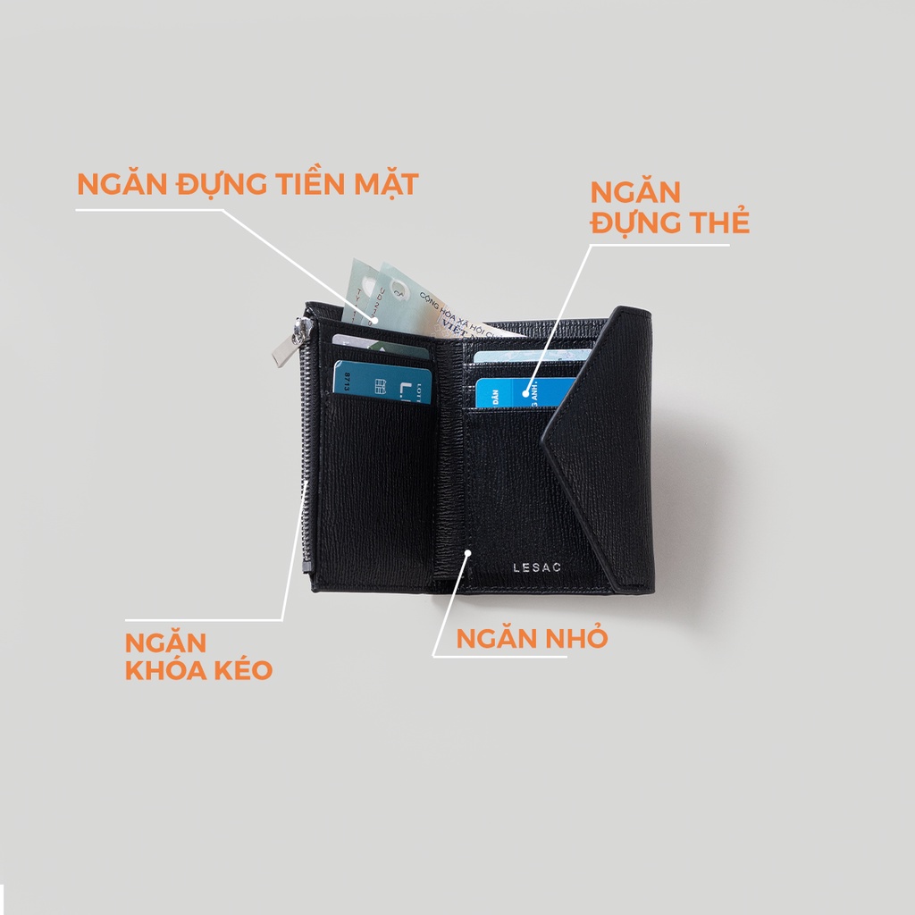 Ví nữ LESAC Levisa Wallet (03 màu)