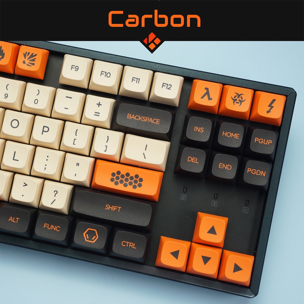 Keycap CARBON - profile XDA - keycap PBT - Dyesub - 142 nút cho bàn phím cơ (Filco, Leopold, IKBC, Edra, keychron, RK)