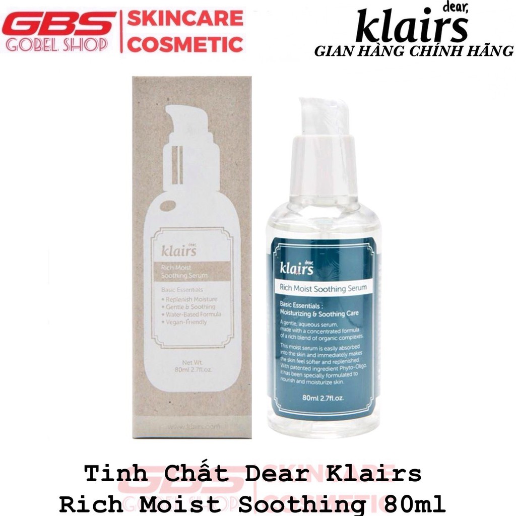 Tinh Chất Dưỡng Ẩm Dear Klairs Rich Moist Soothing Serum 80ml