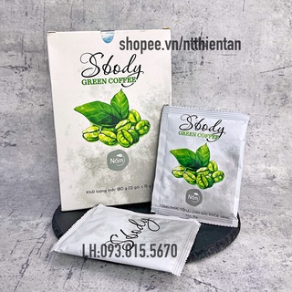 Nấm caphe Giảm cân Sbody green coffee, giảm cân đẹp dáng- hộp 12 gói
