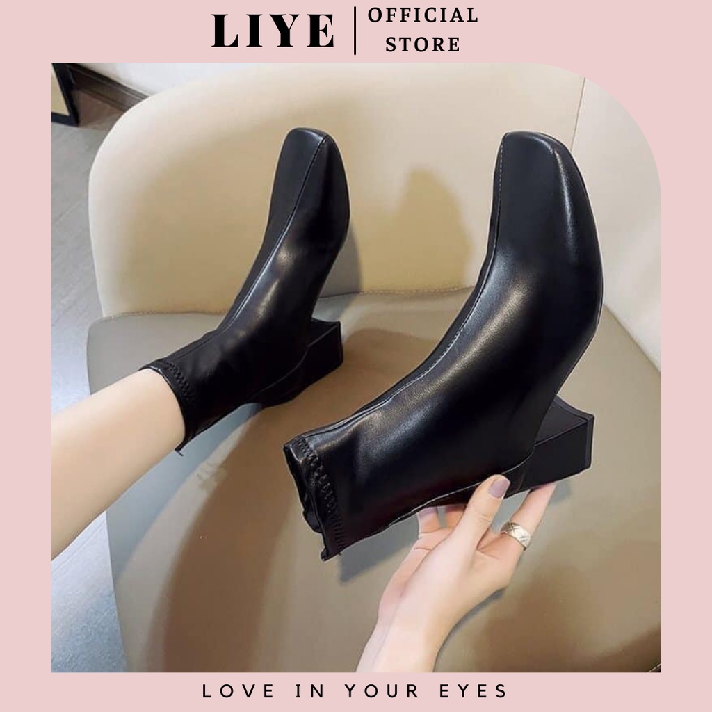 Giày Boots cổ trung có lót nỉ cao cấp