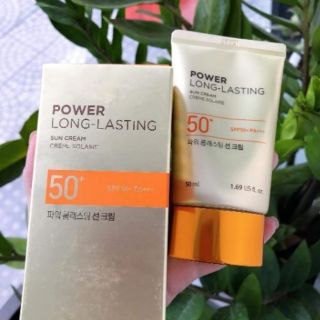 KEM CHỐNG NẮNG NATURAL SUN POWER LONG LASTING SUN CREAM SPF50+ PA+++ THE FACE SHOP