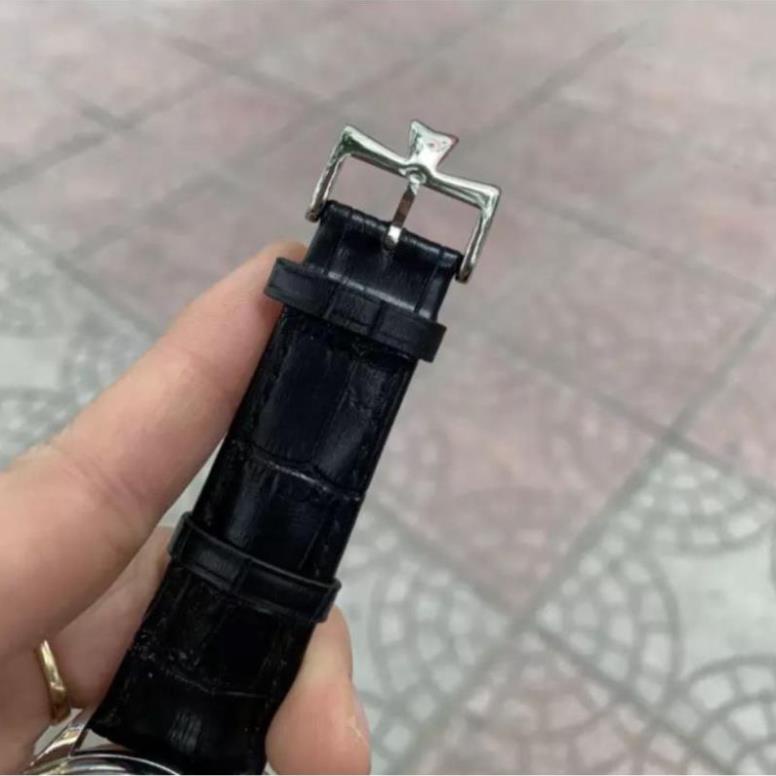 Đồng hồ Nam máy nhật, mẫu 3kim xanh, mặt trắng viền trắng , dòng cơ Automatic size 40mm , Đồng hồ thật giá trị thật