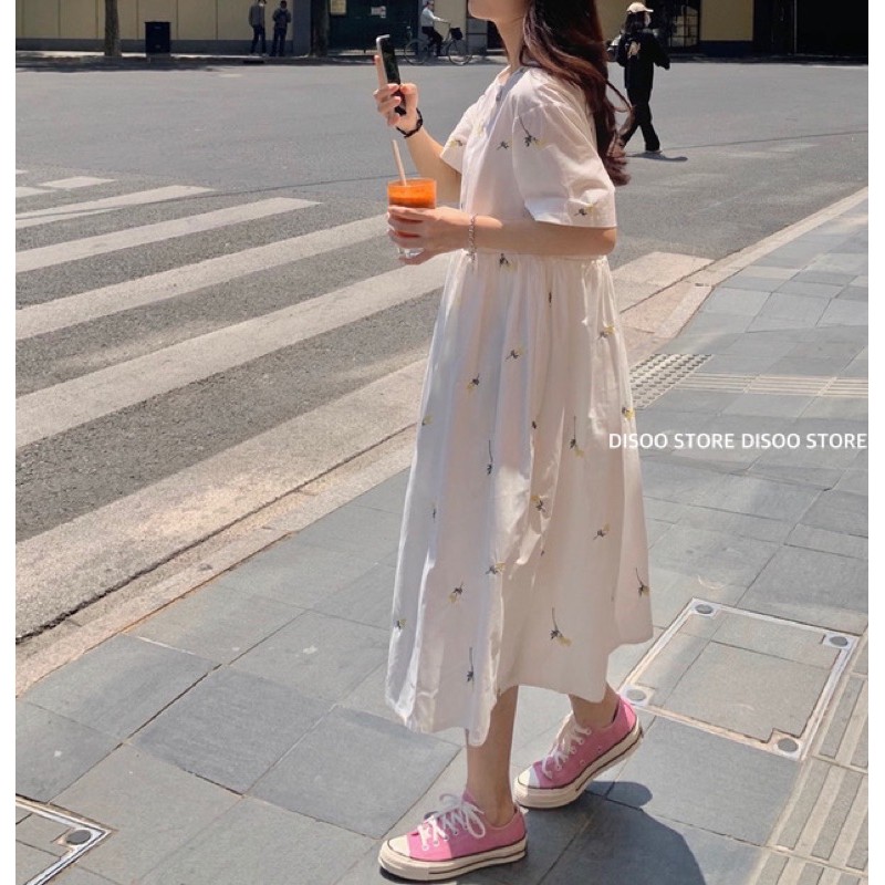 [SALE KÈM ẢNH THẬT] ORDER SALE VÁY BABYDOLL FORM DÀI HOA NHÍ THÊU SIÊU VINTAGE BEST SELLER 💯 (ib shop tư vấn size) | BigBuy360 - bigbuy360.vn