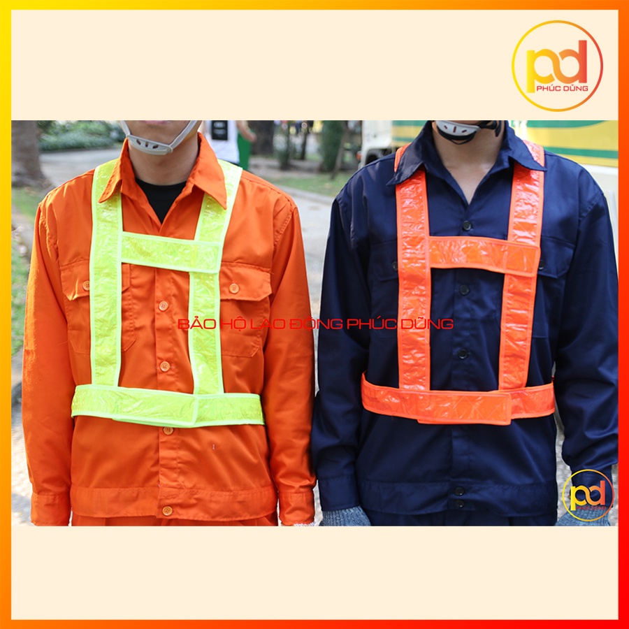 Áo phản quang giá rẻ, dây phản quang khoác ngoài đi phượt miếng dán tiện lợi ôm sát người phát sáng tốt môi trường tối